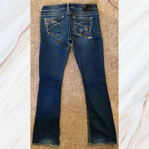 Distressed Silver “Tuesday” Jeans